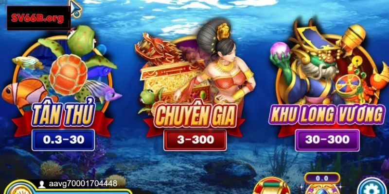 Hướng dẫn chơi game Dragon Fishing SV66